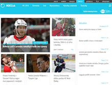 Tablet Screenshot of hokej.sk