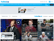 Tablet Screenshot of hokej.cz